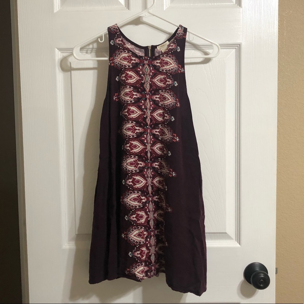 Forever 21 Burgundy Shift Dress - Size S
